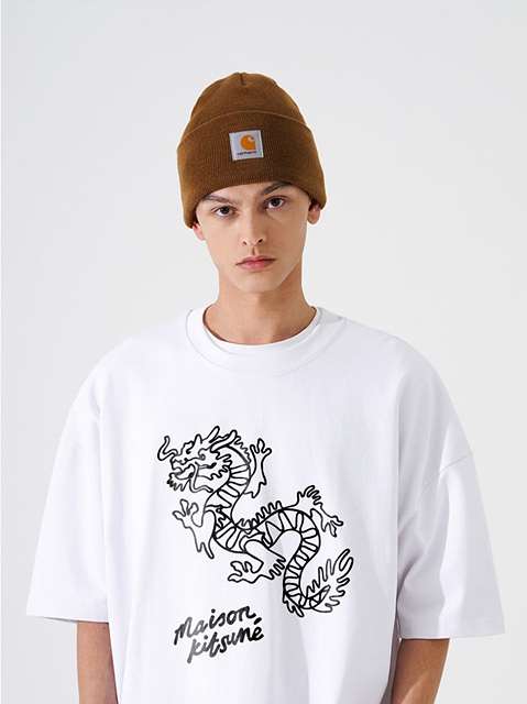 MK 메종키츠네 차이니즈 드래곤 티셔츠