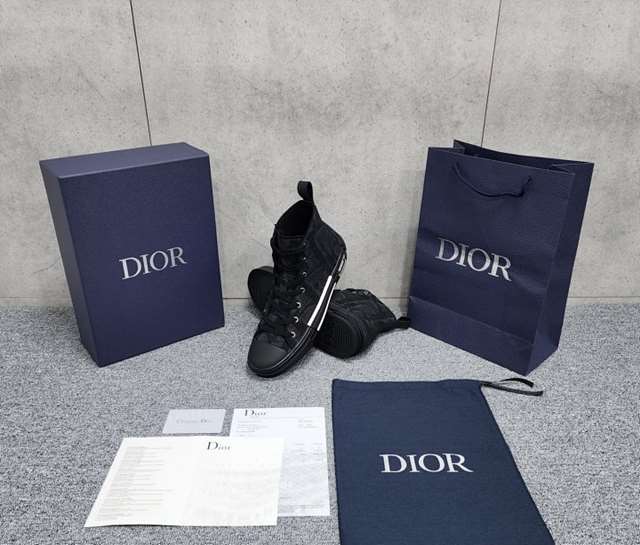 DO 디올 B23 컨버스 하이탑 스니커즈