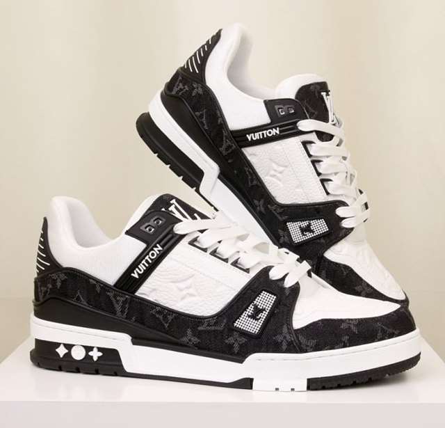 LV 루이비통 트레이너 스니커즈 데님블랙