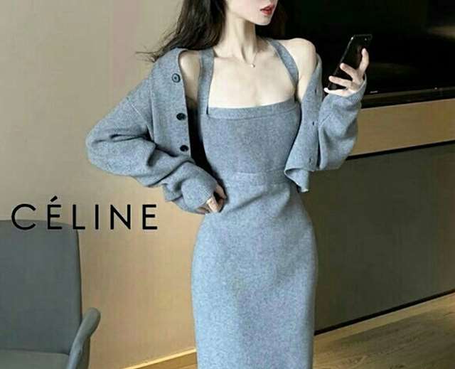 CL 셀린느 나시원피스가디건세트