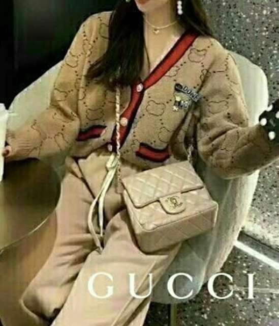 GC 구찌 곰돌이라인가디건