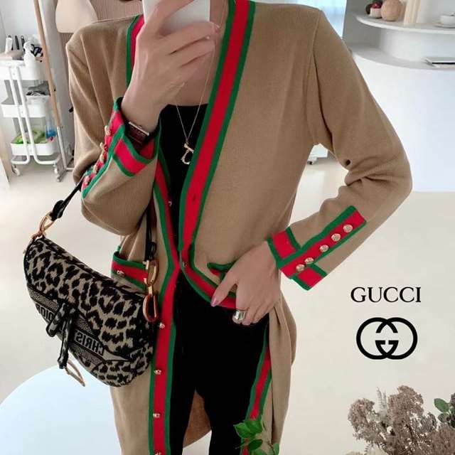 GC 구찌 라인 롱가디건