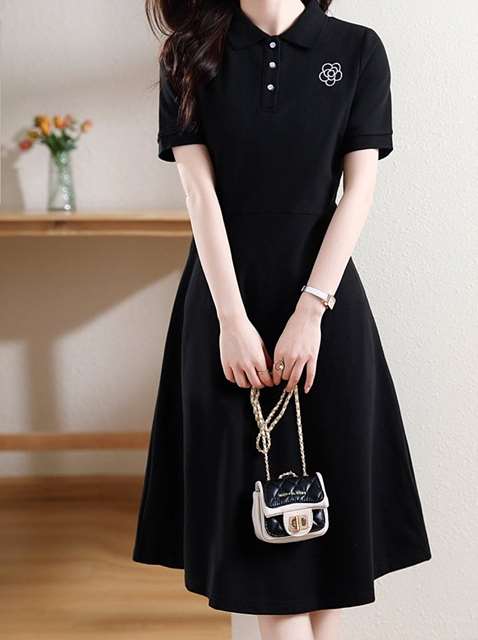 CN 샤넬 로이드 카라 원피스