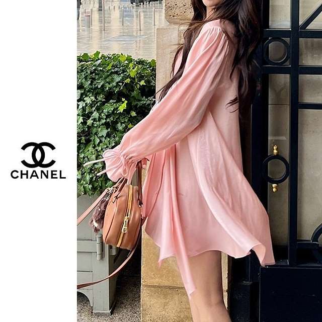 CN 샤넬 글로시 타이원피스