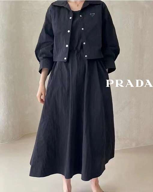 PD 프라다 자켓/스트링나시원피스SET