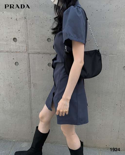 PD 프라다 라이트 숏 셔츠 원피스
