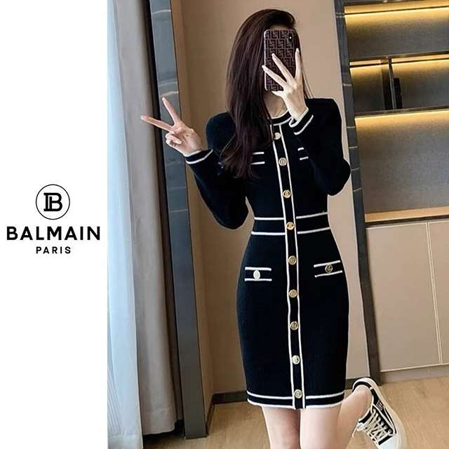 BM 발망 B버튼 라인 원피스