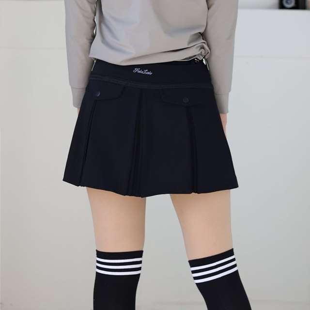 FA 페어라이어 레이스 플리츠 스커트