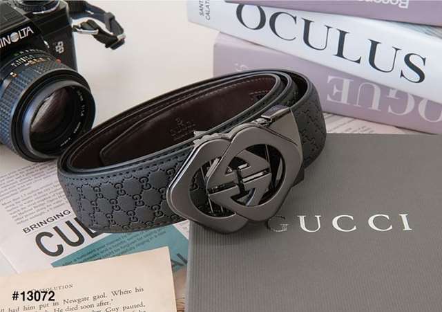 GC 구찌 시마 GG로고 스퀘어 버클 자동벨트