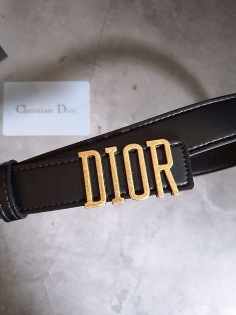 DO 디올 로고 레더 벨트 (여성용)