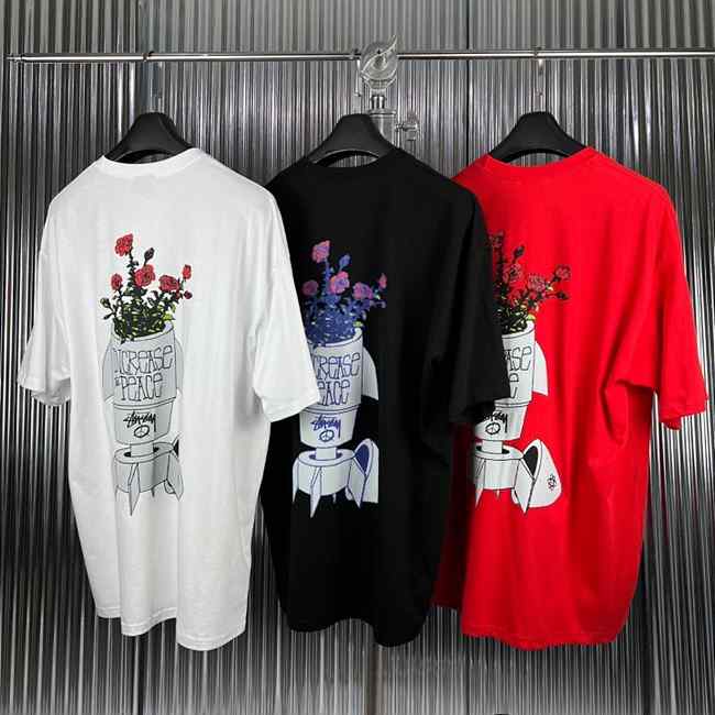 SS 스투시 피스 로즈 반팔