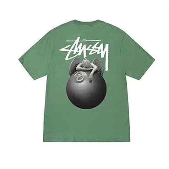 SS 스투시 엔젤스 블랙 에이트볼 반팔티