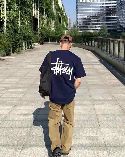 SS 스투시 베이직 로고 반팔티