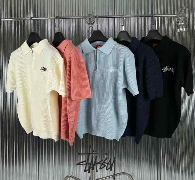 SS 스투시 반집업 카라 반팔