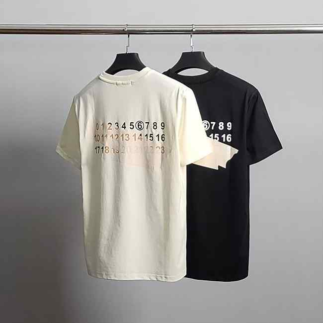 MG 메종마르지엘라 테이프 프린팅 라운드 반팔티