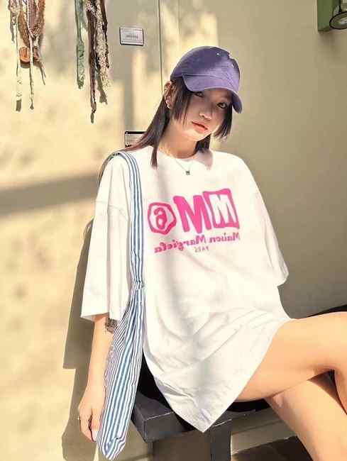 MG 메종마르지엘라 MM6 로고 프린팅 반팔티