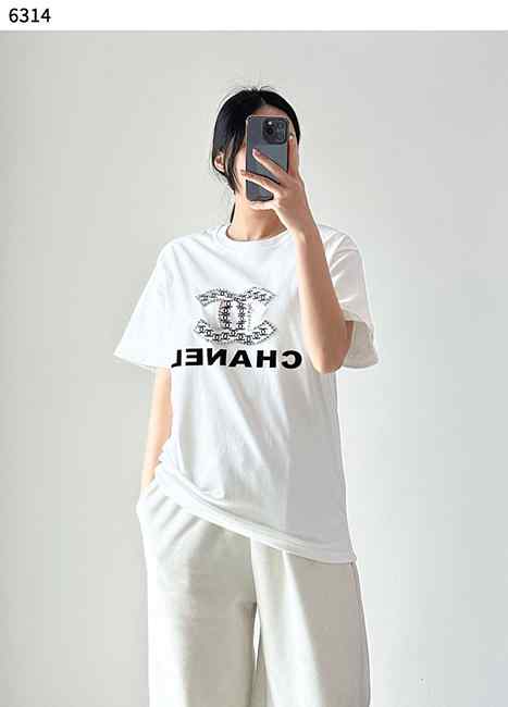 CN 샤넬 로고 썸머 반팔티