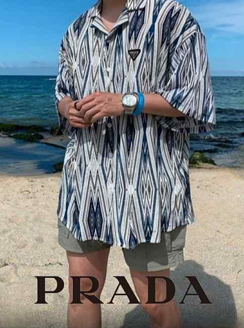 PD 프라다 S/S레트로오버반팔셔츠