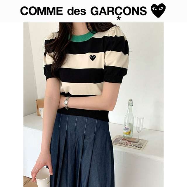 CD 꼼데가르송 퍼프 라운드 반팔