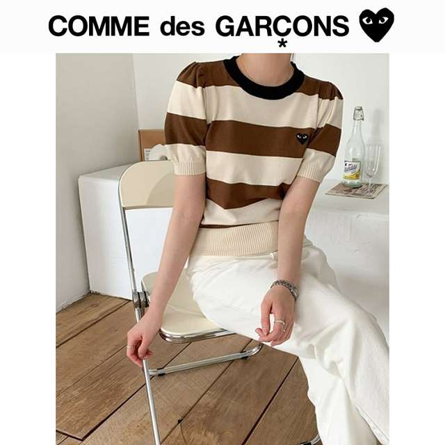 CD 꼼데가르송 퍼프 라운드 반팔