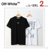 OH 오프화이트 에어포트 애로우 반팔티