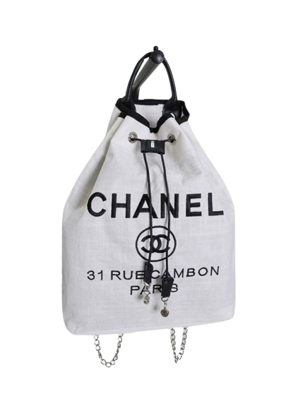 CN 샤넬 드로우 스트링 캔버스 도빌 백팩