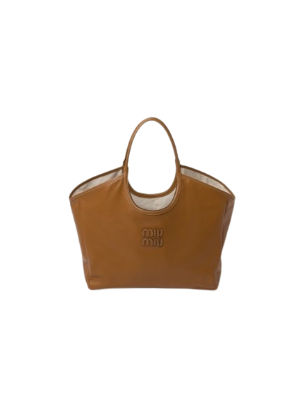 MU 미우미우 [ 고급 ] 아이비 가죽 백 브라운 2 