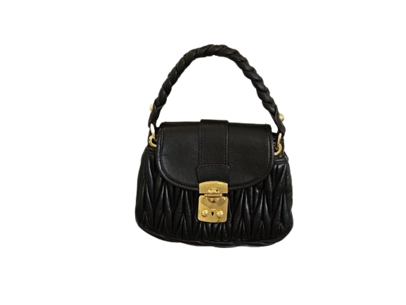 MU 미우미우 코퍼 가죽핸드백 