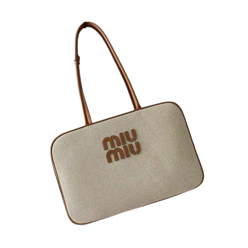 MU 미우미우 캔버스 탑핸들