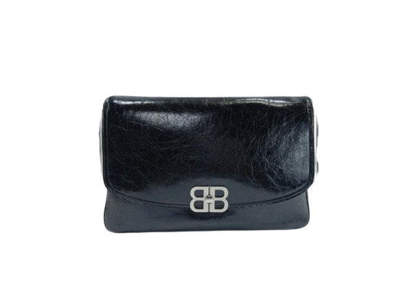 BC 발렌시아가 BB 소프트 라지 플랩백 블랙 ㅡ남여공용 