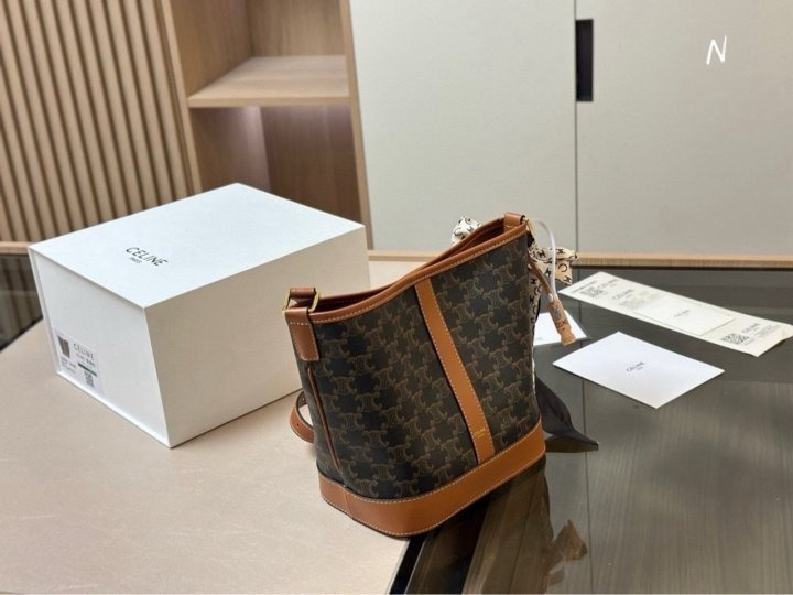 CL 셀린느 트리옹프 캔버스 버킷백 스몰