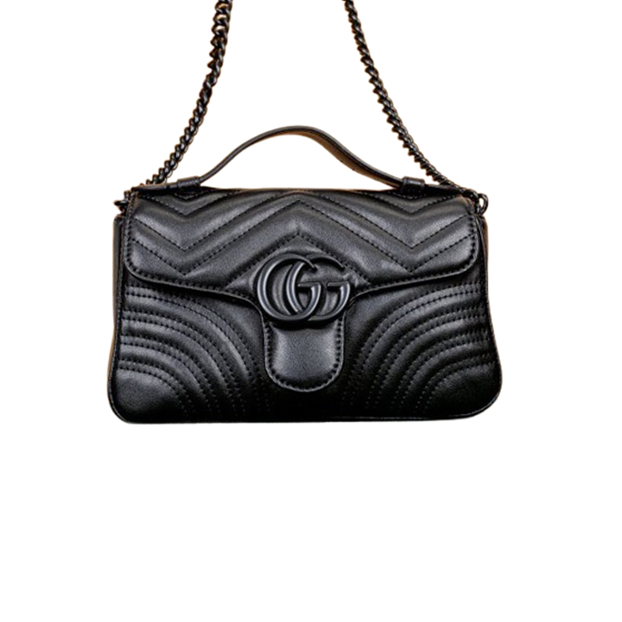 GC 구찌 미니 탑 핸들백 블랙 