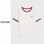 CL 셀린느 레드 라인 배색 티셔츠 
