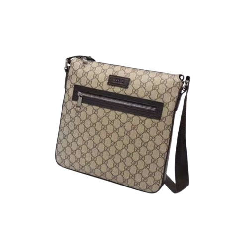 GC 구찌 앞지퍼 크로스  브라운 