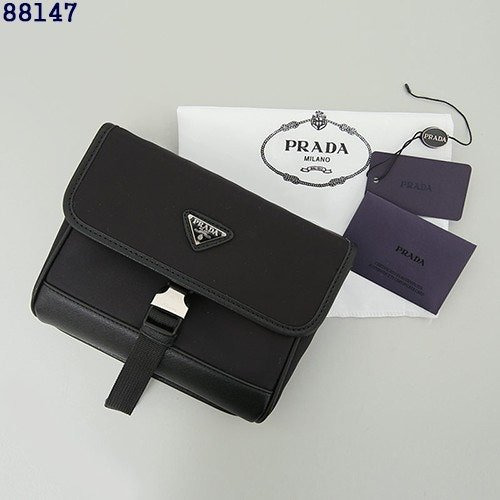 PD 프라다 88147 리나일론 사피아노 레더 폰 케이스 백