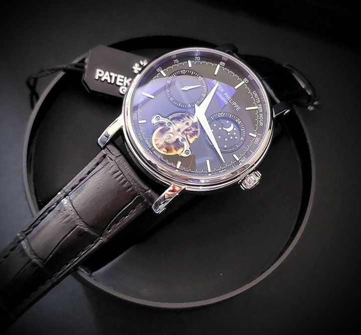 PK 파텍필립 문페이스 듀얼타임 뚜루비용 