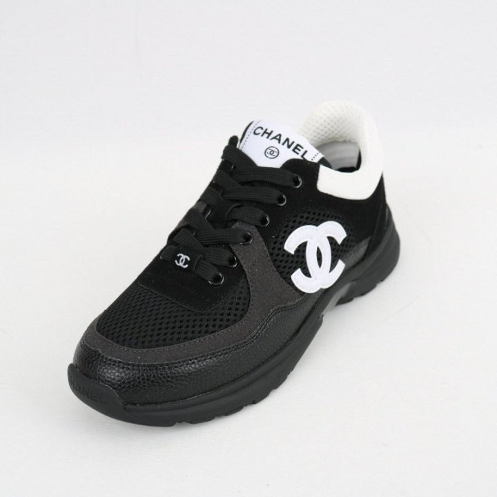 CN 샤넬 메쉬 스웨이드 스니커즈 (블랙)