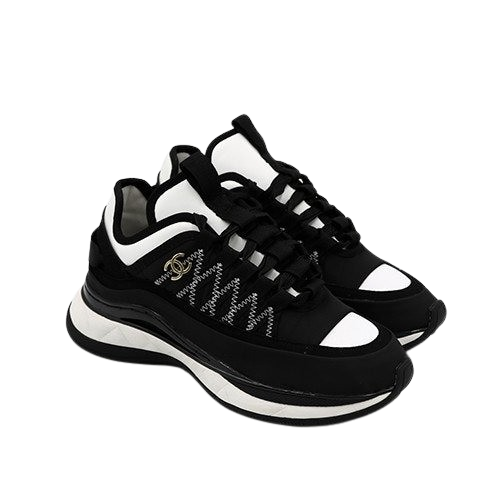 CN 샤넬 믹스드 파이버 스니커즈 (블랙)