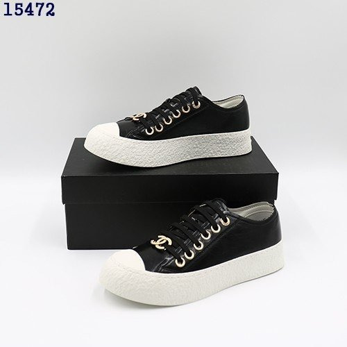 CN 샤넬 골드 CC 로고 스니커즈