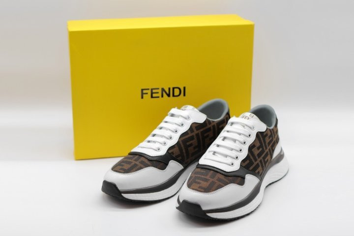 FD 펜디 남성 스니커즈 (화이트&브라운) 
