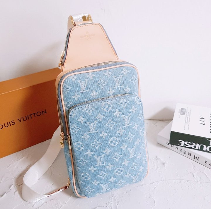 LV 루이비통 [고급] 24SS 데님 슬링백 크로스
