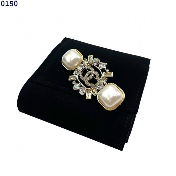 CN 샤넬 진주 펄 크리스탈 CC 브로치
