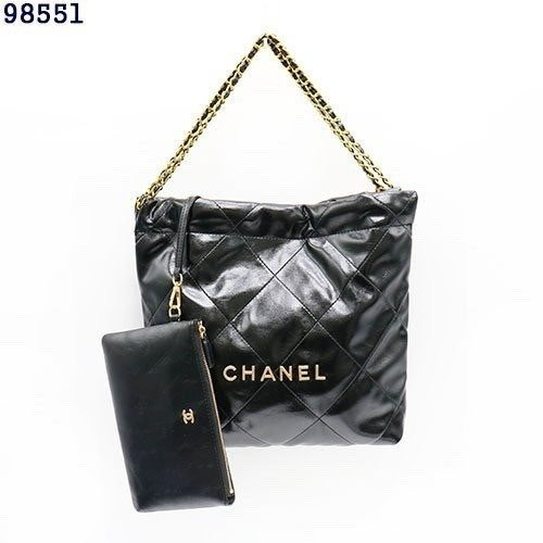 CN 샤넬 샤이니 카프스킨 & 골드 메탈 22 핸드백(스몰)