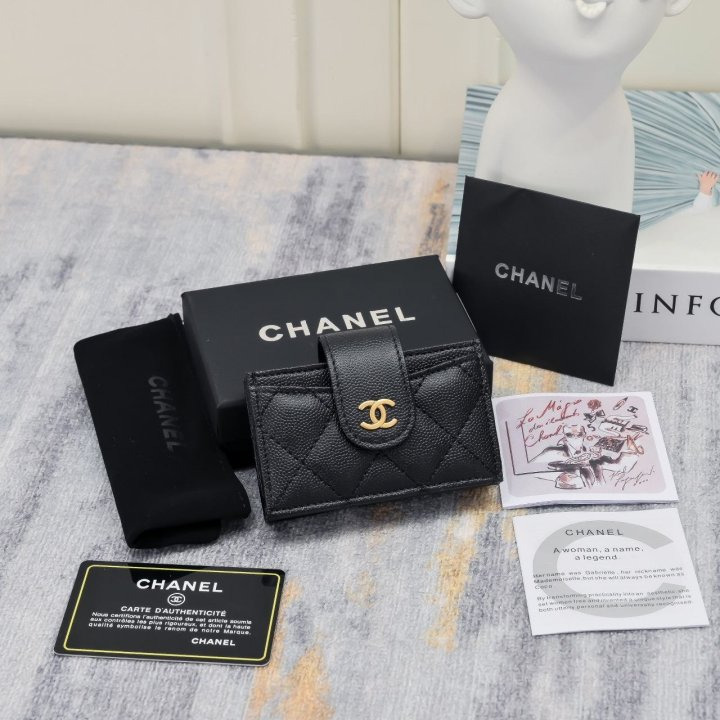 CN 샤넬 아코디언 카드 지갑  