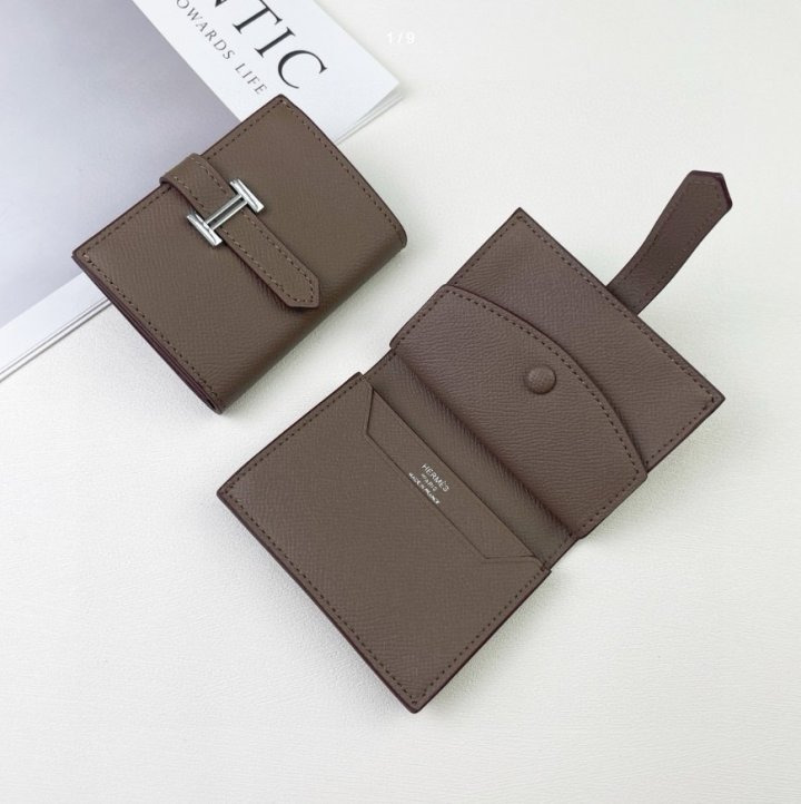 HM 에르메스 카드지갑 미니 베안 은장 