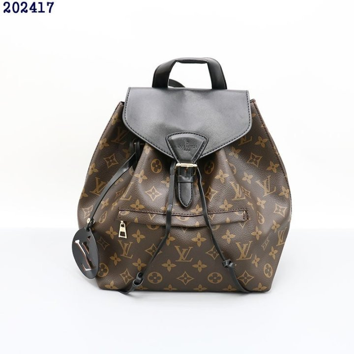 LV 루이비통 모노그램 몽수리 백팩 & 모노그램 지퍼 반지갑 (블랙)