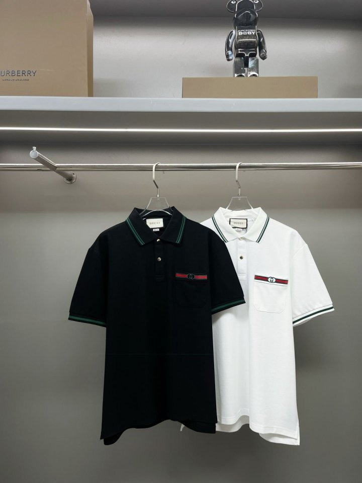 GC 구찌 GG 인터로킹 카라 반팔 