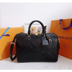 LV 루이비통 [고급] 스피디 소프트 30 모노그램 앙프렝뜨 블랙 M47186 2 