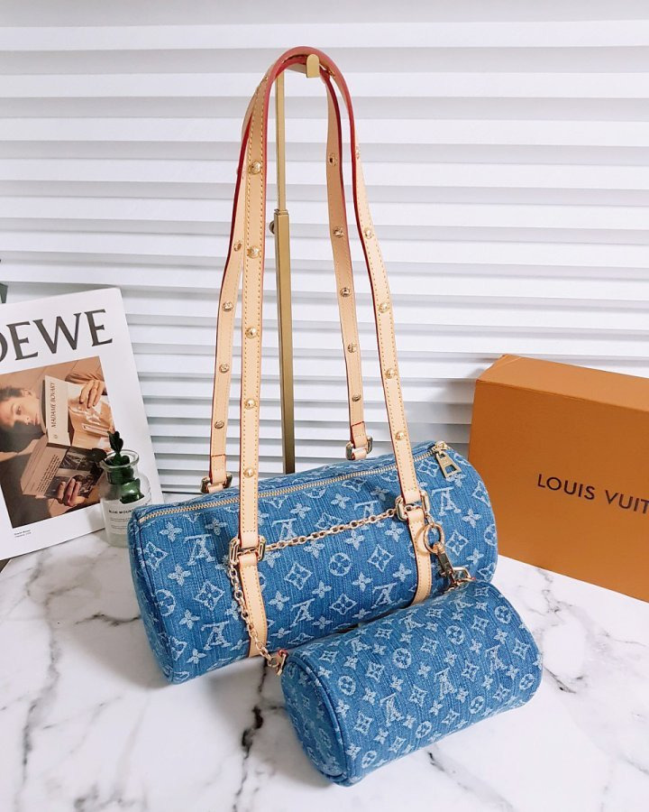 LV 루이비통 [고급] 빠삐용 모노그램 데님 숄더백 M46830 1 