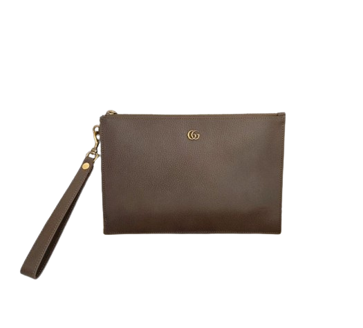GC 구찌 [ 고급 ] 마몽 GG 클러치백 카키브라운